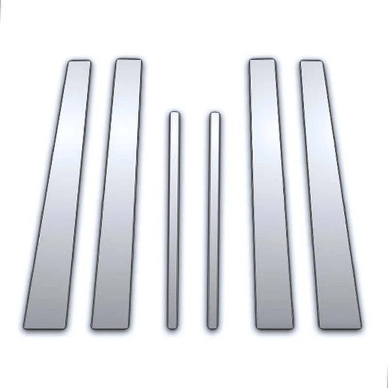 Chrome Pillar Post Covers 6pc Replacement for GMC Envoy XL (2002–2009)