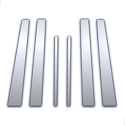 Chrome Pillar Post Covers 6pc Replacement for GMC Envoy XL (2002–2009)